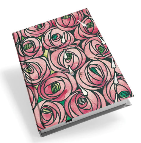 Mackintosh Rose and Teardrop Hardback A5 Notebook