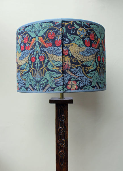 William Morris Strawberry Thief Tapestry Fabric Lampshade 30 cm diameter