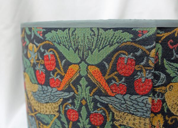 William Morris Strawberry Thief Tapestry Fabric Lampshade 40 cm diameter