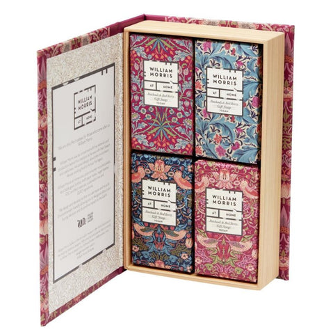 William Morris at Home Strawberry Thief Patchouli and Red Berry Guest Soaps