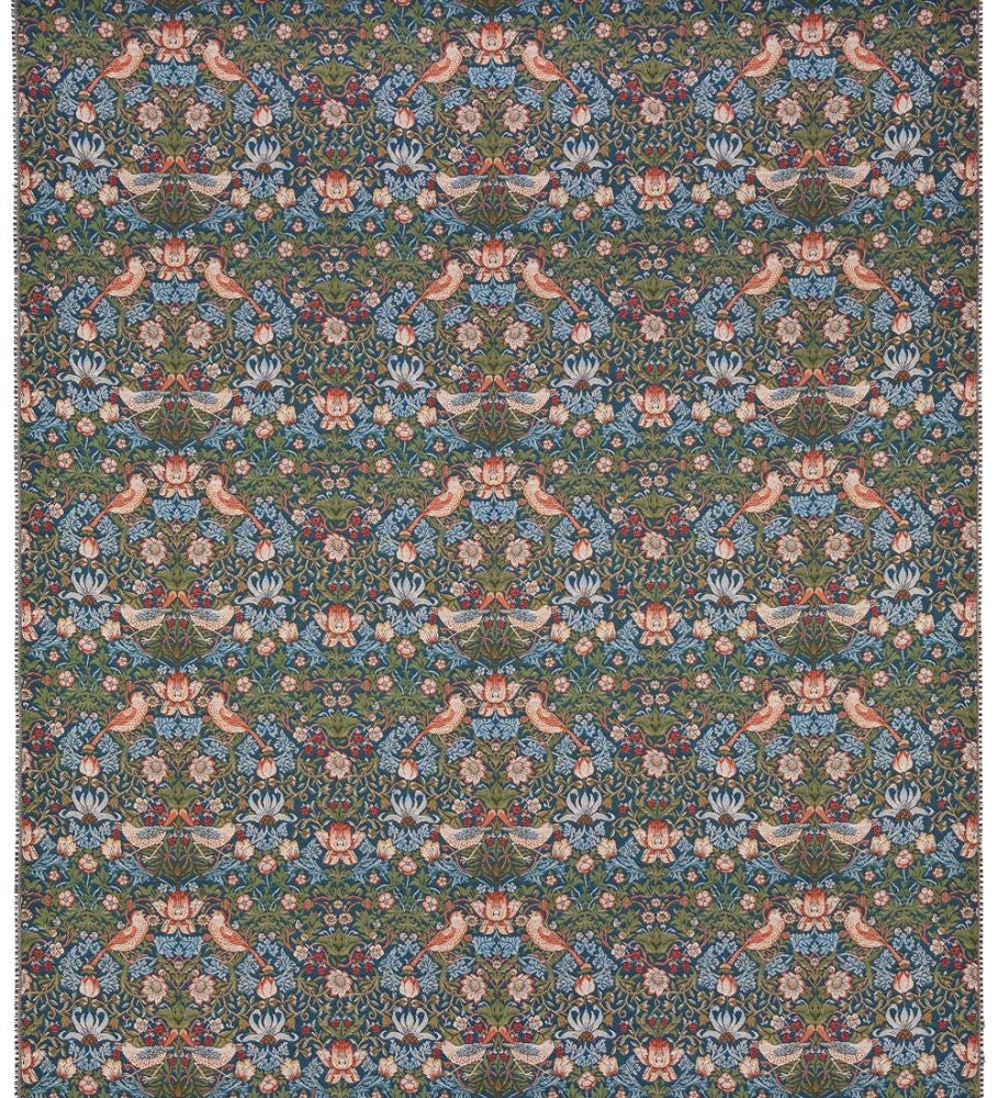 William Morris Strawberry Thief Blue Tapestry Fabric