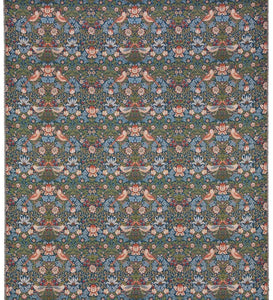 Hines of Oxford William Morris Strawberry Thief Blue Tapestry Fabric