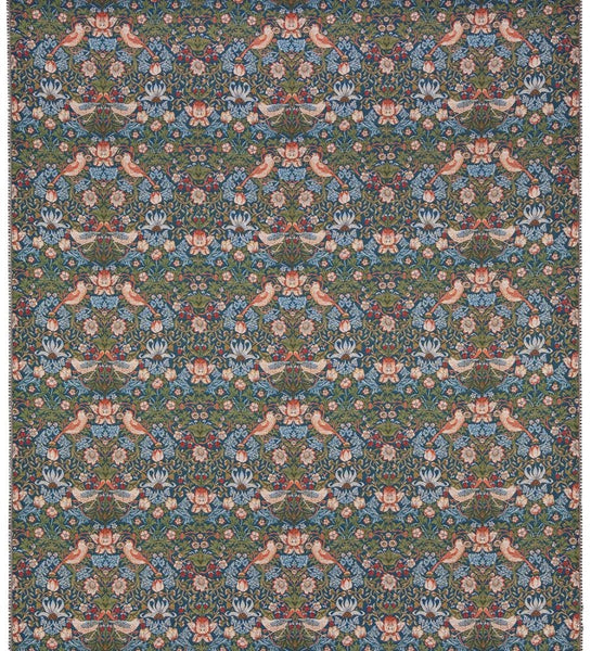 William Morris Strawberry Thief Blue Tapestry Fabric