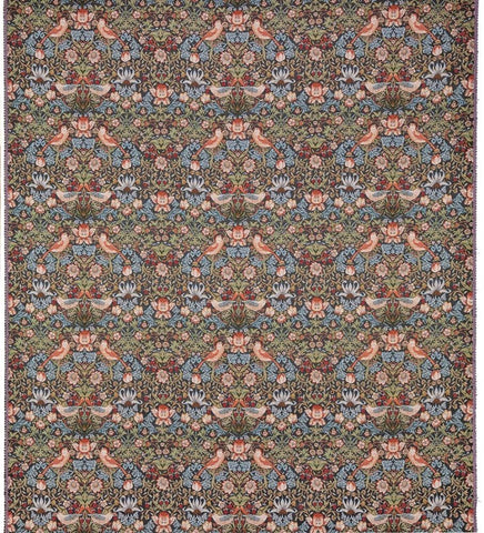 Hines of Oxford William Morris Strawberry Thief Charcoal Tapestry Fabric