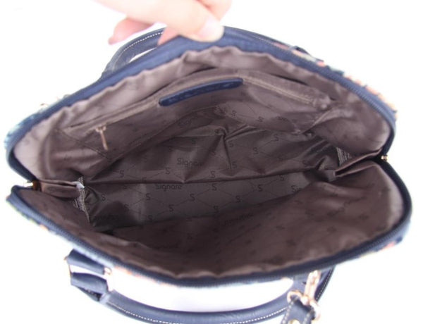 Signare William Morris Strawberry Thief Blue Convertible Bag