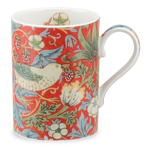 Royal Worcester William Morris Strawberry Thief Red Mug