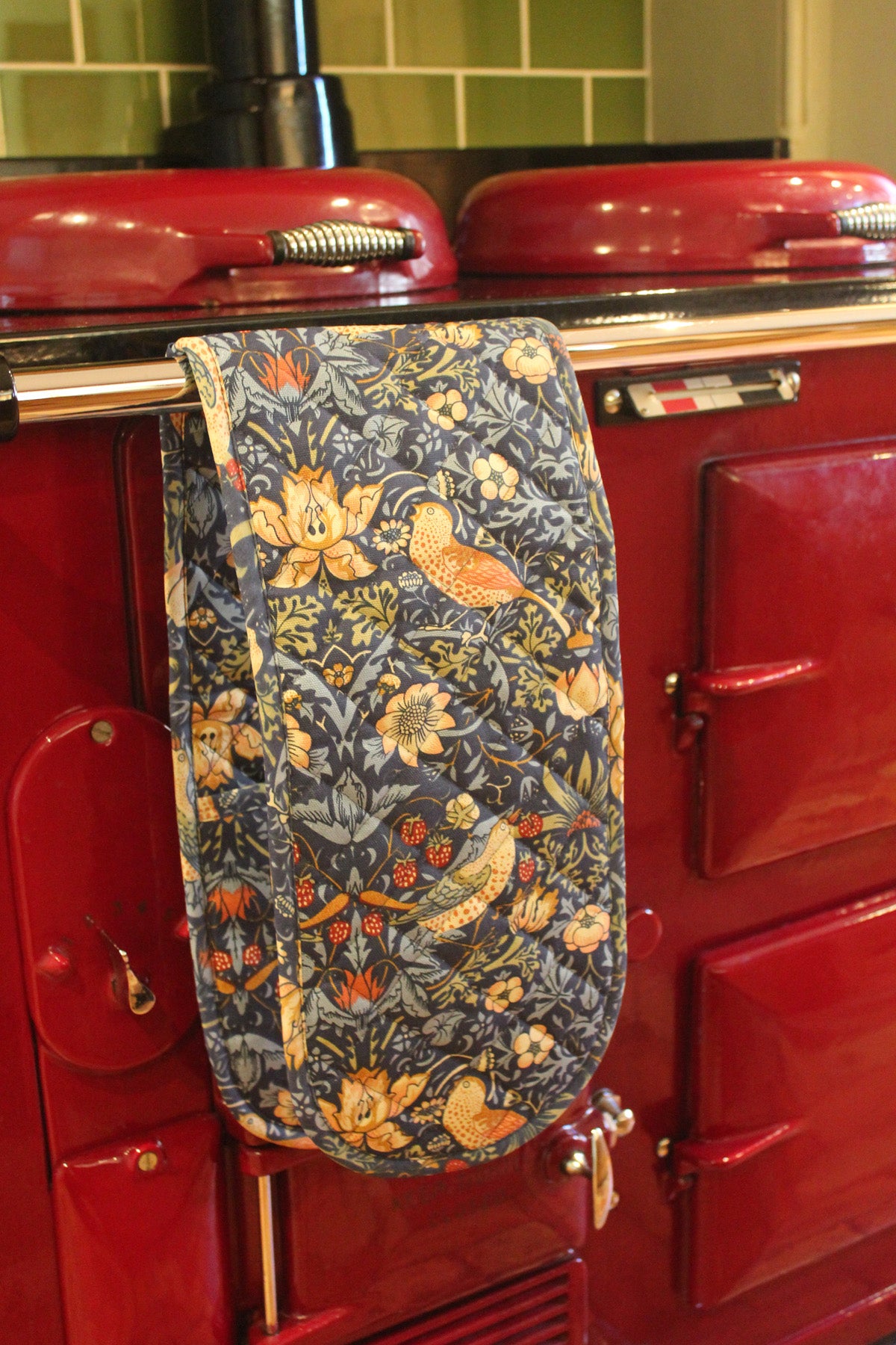 William Morris Gallery Strawberry Thief Double Oven Glove