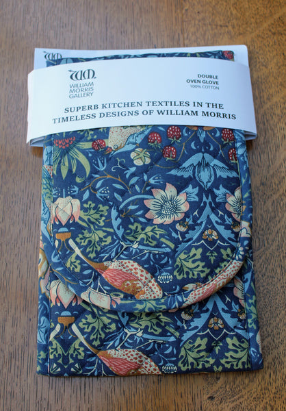 William Morris Gallery Strawberry Thief Double Oven Glove