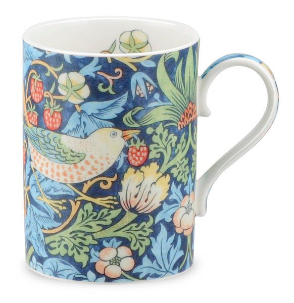 Royal Worcester William Morris Strawberry Thief Blue Mug