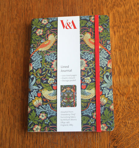V & A Strawberry Thief Lined Journal