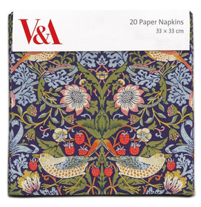 V & A Strawberry Thief 20 Paper Napkins 3 Ply