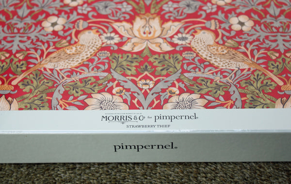 Morris & Co for Pimpernel Strawberry Thief Red Placemats - Set of 6