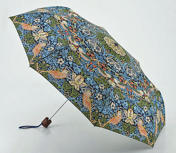Morris & Co by Fulton Minilite UV Strawberry Thief Folding Umbrella