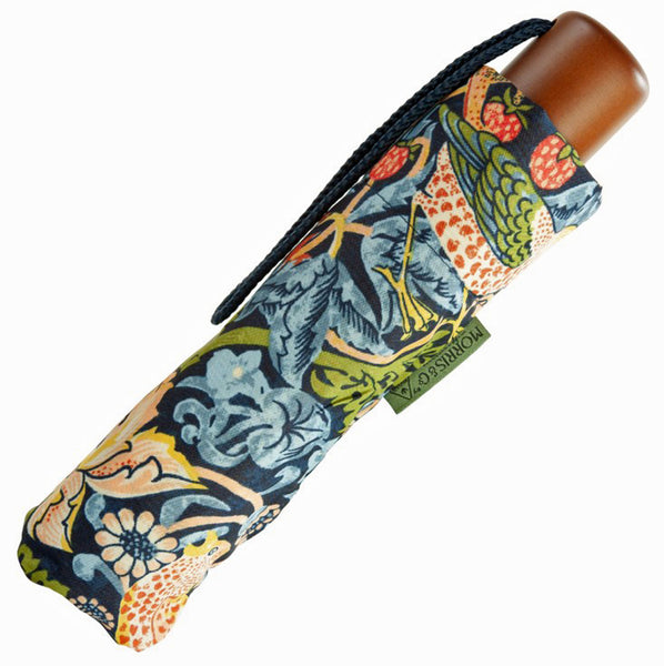 Morris & Co by Fulton Minilite UV Strawberry Thief Folding Umbrella