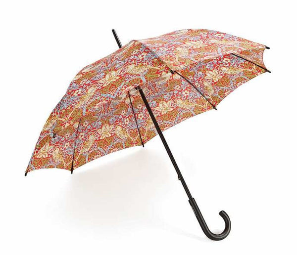Morris & Co by Fulton Kensington-2 Strawberry Thief Walking Umbrella