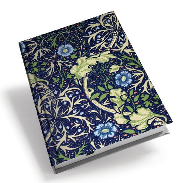 <p>A5 hardback notebook with the Seaweed design by John Henry Dearle on the cover.</p>