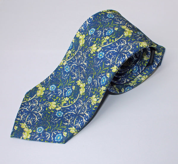 Fox & Chave Morris Seaweed Silk Tie