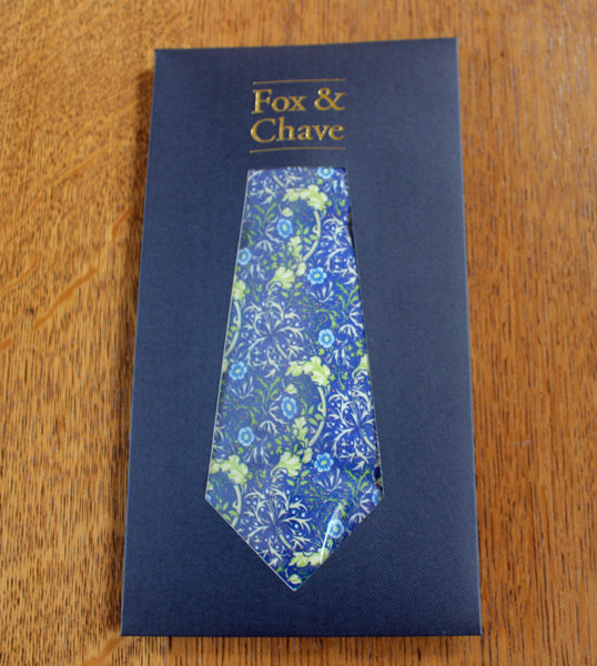 Fox & Chave Morris Seaweed Silk Tie