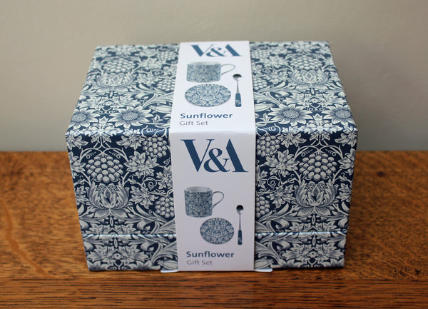 V & A Sunflower Mug, Coaster & Spoon Boxed Set