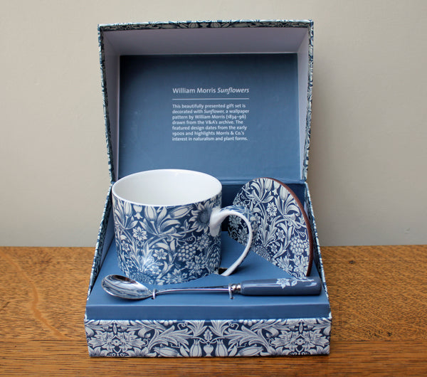 V & A Sunflower Mug, Coaster & Spoon Boxed Set