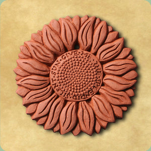 Sunflower Decorative Terracotta Wall Tile