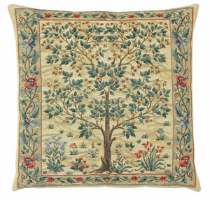 Hines of Oxford William Morris Tree of Life Light Tapestry Cushion 13"