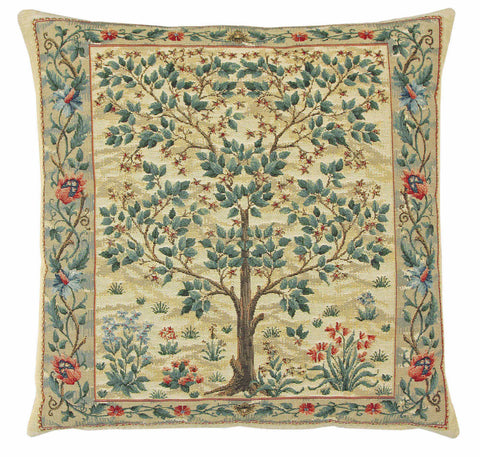 William Morris Tree of Life Inspired Tapestry Cushion 13"