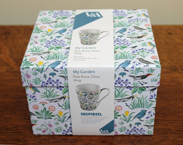 V & A Voysey My Garden Mug in Matching Gift Box