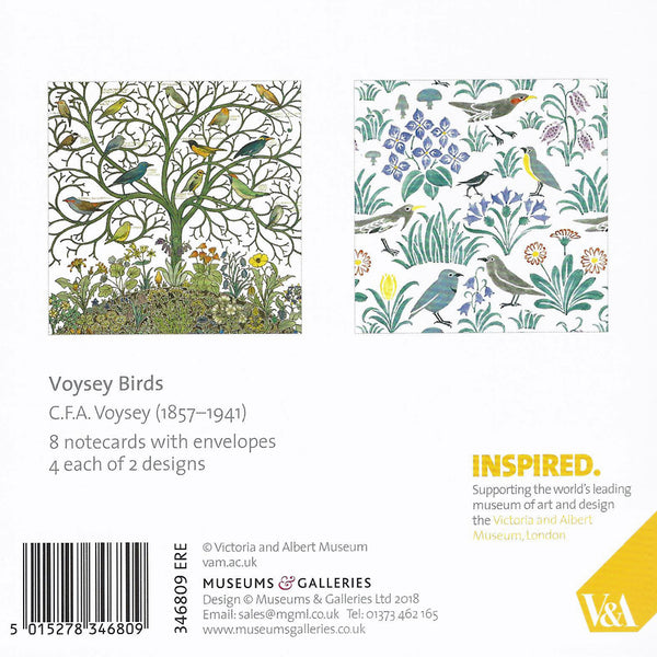 V & A Voysey Birds Note Cards