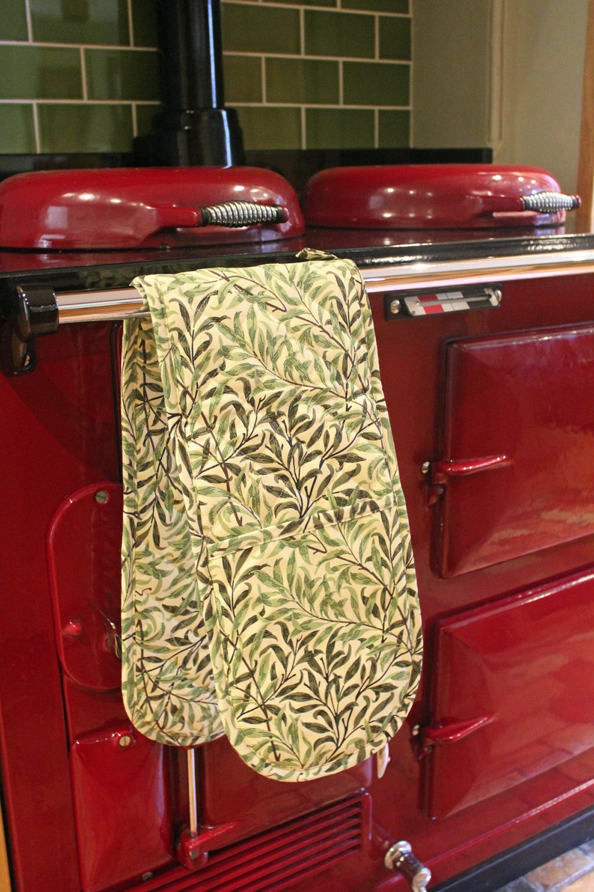 William Morris Gallery Willow Bough Double Oven Glove