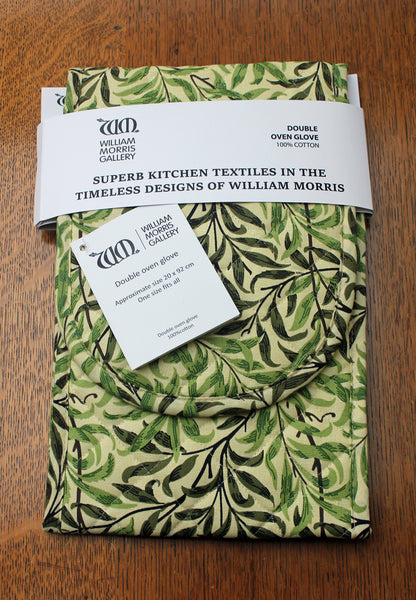 William Morris Gallery Willow Bough Double Oven Glove