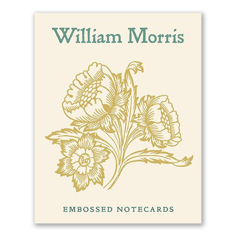 Boxed Set of Embossed William Morris Note Cards