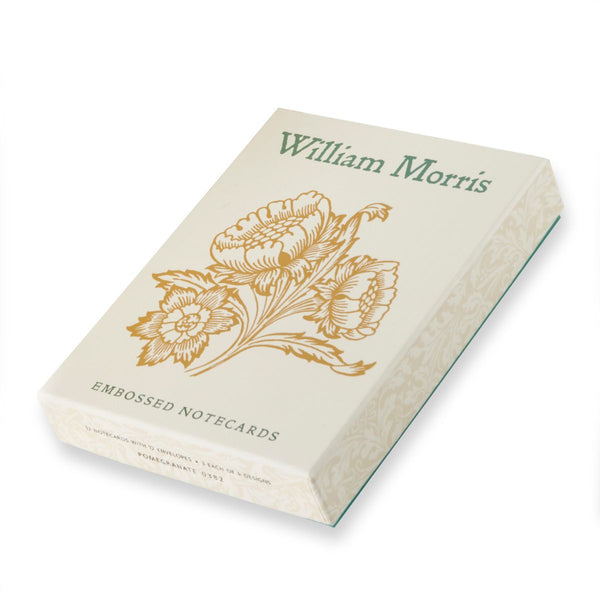 Boxed Set of Embossed William Morris Note Cards