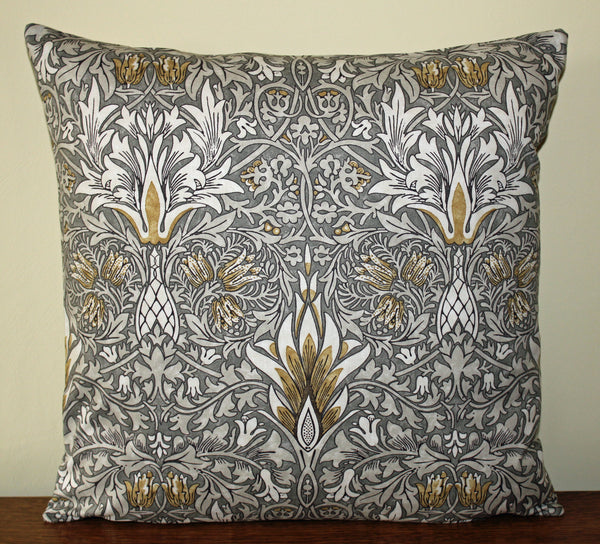 William Morris Snakeshead Cushion: Morris & Co fabric