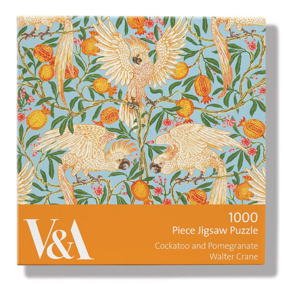 V & A Walter Crane Cockatoo and Pomegranate Jigsaw Puzzle 1000 Pieces