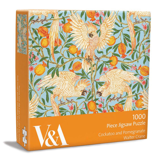 V & A Walter Crane Cockatoo and Pomegranate Jigsaw Puzzle 1000 Pieces