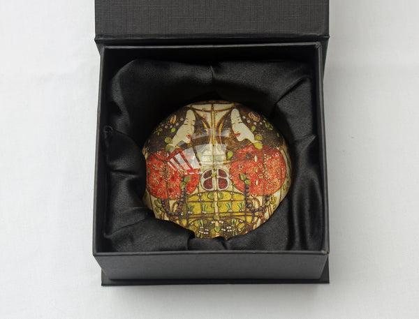 Mackintosh Wassail Glass Paperweight in Gift Box