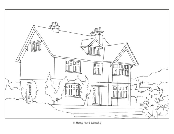 Arts and Crafts Houses Colouring Book