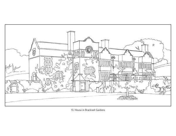 Arts and Crafts Houses Colouring Book