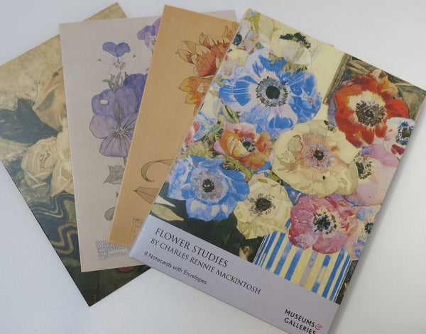 Charles Rennie Mackintosh Flower Studies Note Cards