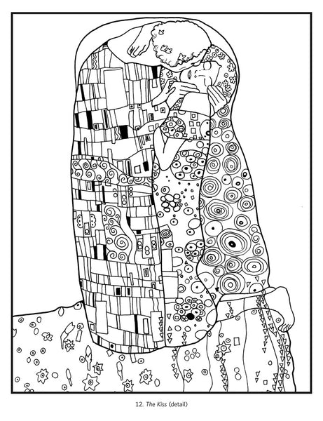 Gustav Klimt Colouring Book