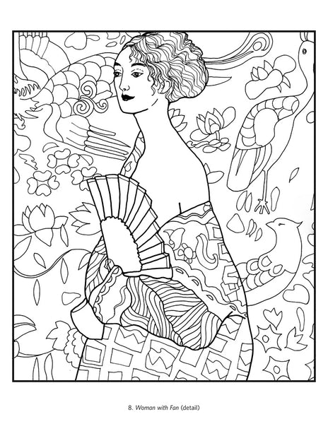 Gustav Klimt Colouring Book