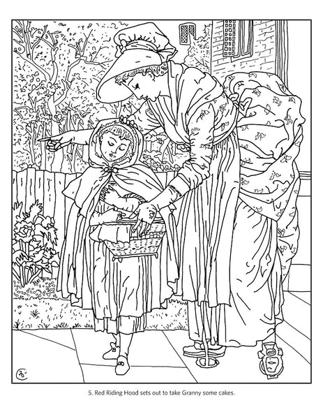 The Fairy Tale Art of Walter Crane Colouring Book