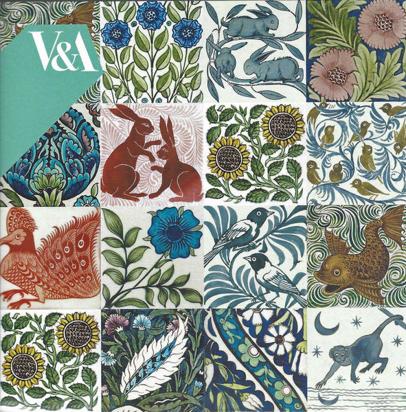 V & A William De Morgan Tile Designs Note Cards