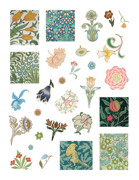 William Morris Sticker Book - 150 stickers